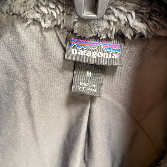Patagonia Retro Pile Fleece Full Zip Vest Womens Medium Grey Sleeveless 25216 - Picture 9 of 15